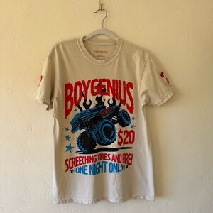 Boygenius Beige Graphic T-Shirt